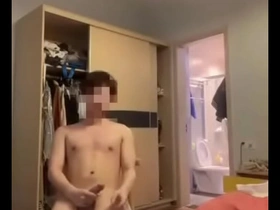 A hot gay man masturbates in his tight underwear.