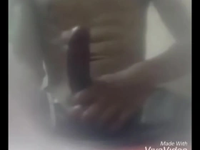 Asian solo boy enjoying masturbation