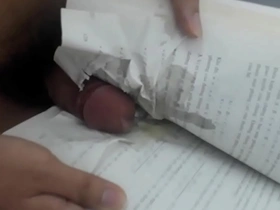 Gay teens cum in textbooks in Vietnam in gay porn video