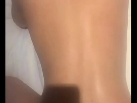 Asian gay couple having bareback sex