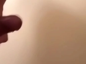 Solo Asian guy masturbates and cum on his body.