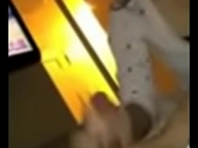 Solo boys Asian handicap doesn’t hinder his skills with a handjob