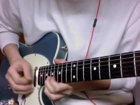 Gay solo boy’s sexual adventure with guitar playing
