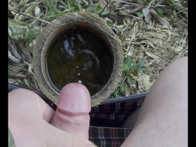 Public pleasure: Gay Japanese man masturbates outdoors