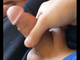 A solo boy’s play with a smooth and naked Japanese girl